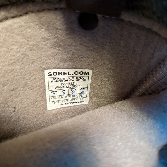 NIB SOREL 'Joan of Arctic Premium' Waterproof Snow Boots in Peatmoss Size 7 - Picture 11 of 12